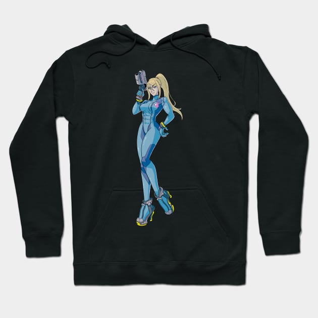 Zero Suit Samus Hoodie by James Nelson